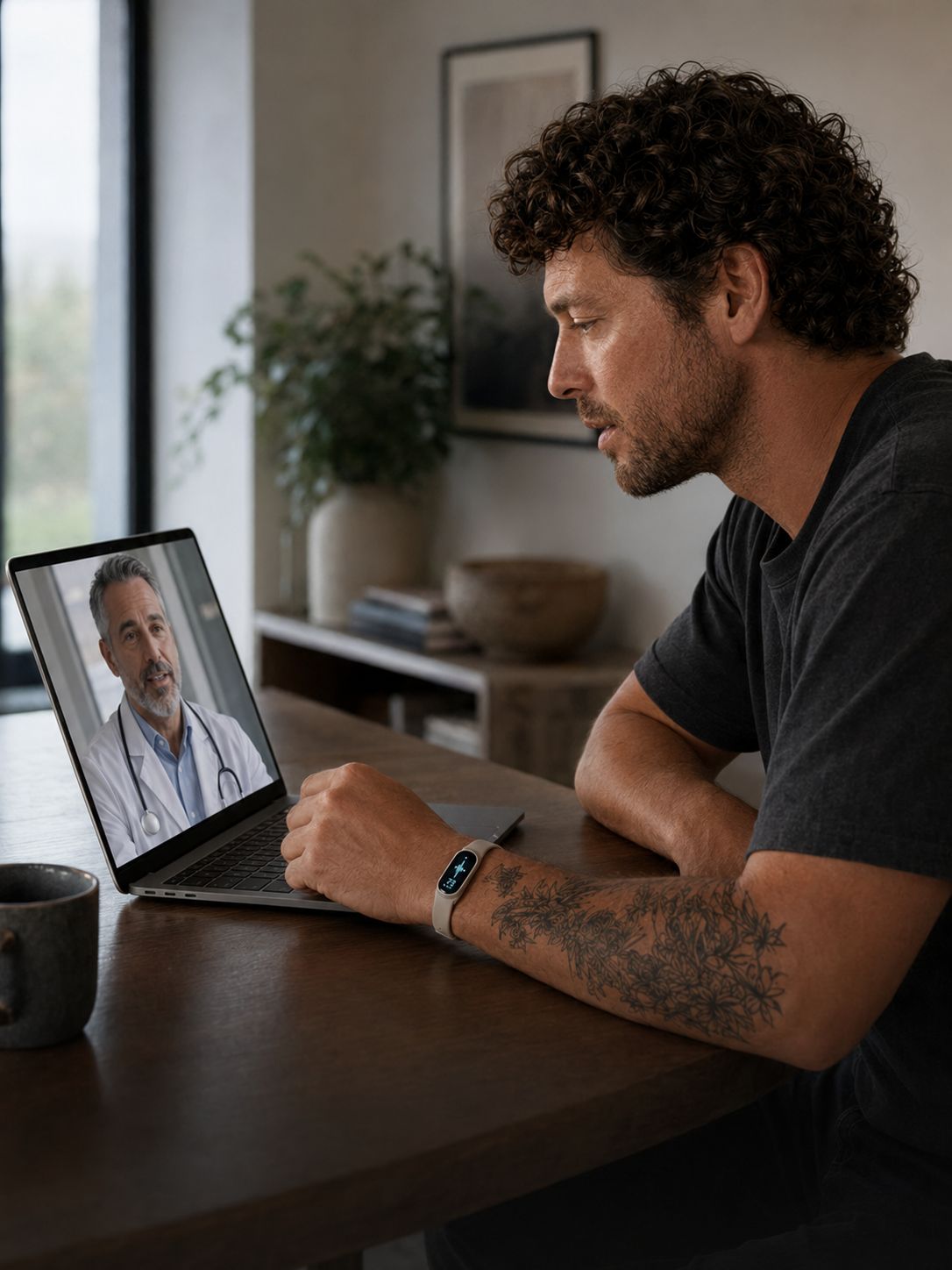 A telehealth consultation about the results